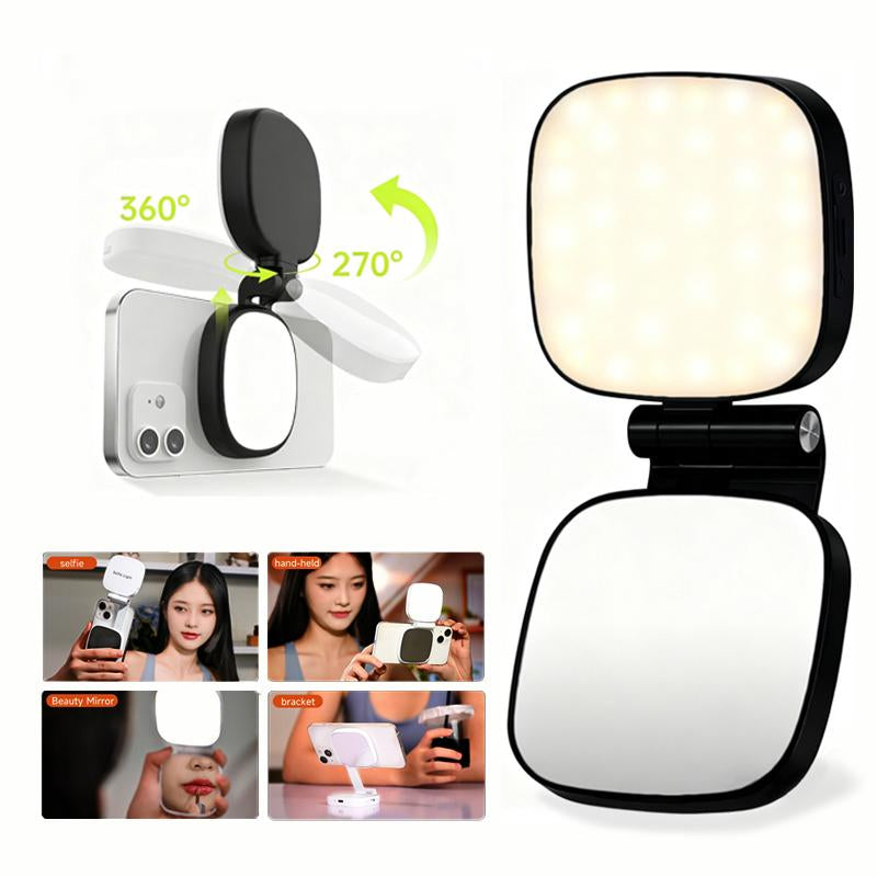 Illuminate Your Selfies: The Ultimate Smartphone Magnetic Selfie Light with 360° LED Ring and Tripod for Flawless Makeup, Photography, and Live Streaming