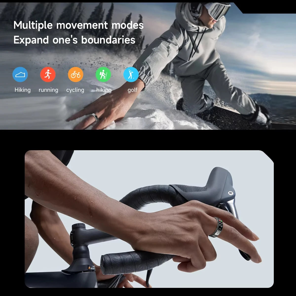 Elevate Your Health with the SR08 Smart Ring: LED Display, Heart Rate Monitor, and Sports Modes for Men and Women